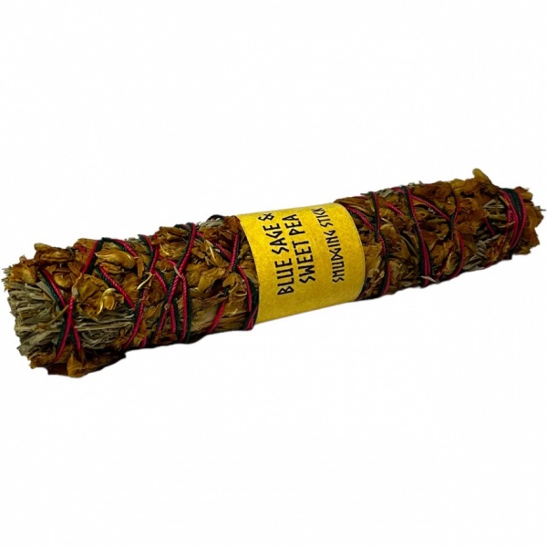 Blue Sage & Sweet Pea Smudging Stick - 7''